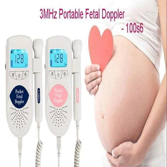 Fetal Heart Rate Monitor Doppler Stethoscope Listens to Fetal Heart Fetal Movement to Monitor Fetal Heart Rate